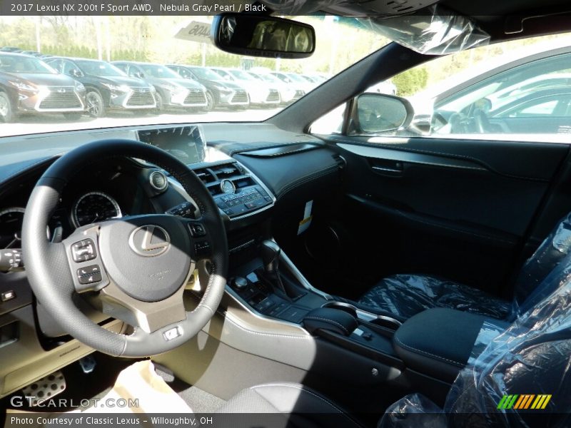 Nebula Gray Pearl / Black 2017 Lexus NX 200t F Sport AWD