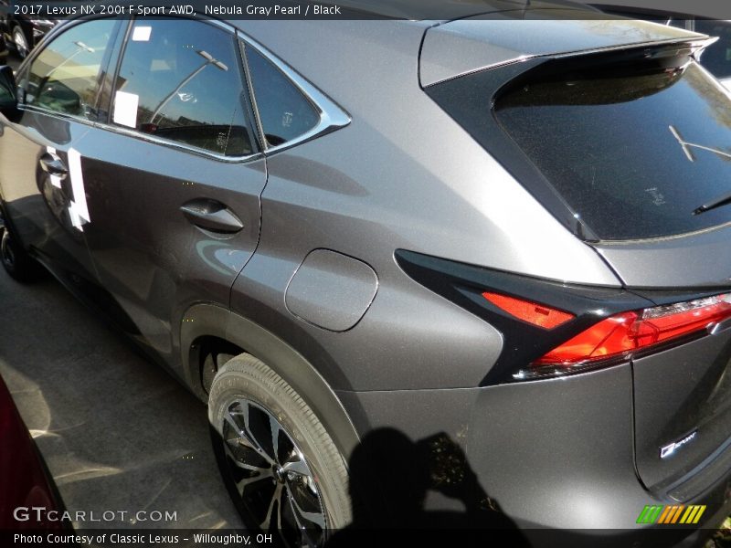 Nebula Gray Pearl / Black 2017 Lexus NX 200t F Sport AWD
