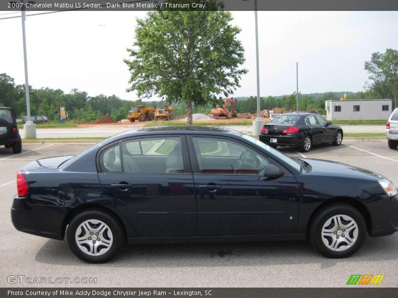 Dark Blue Metallic / Titanium Gray 2007 Chevrolet Malibu LS Sedan