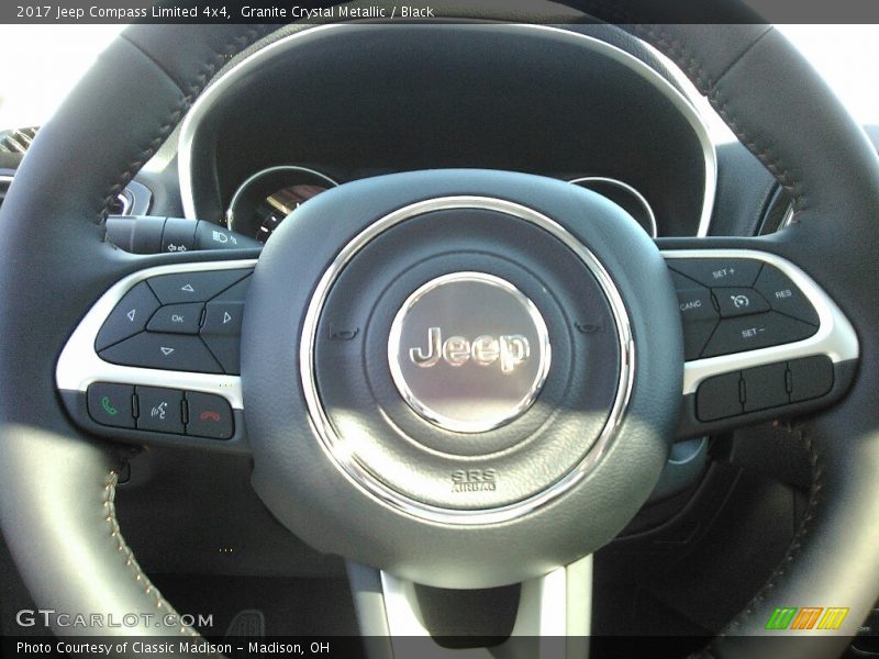 Granite Crystal Metallic / Black 2017 Jeep Compass Limited 4x4