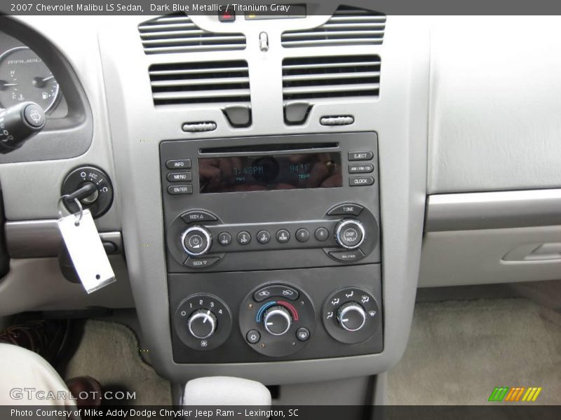 Dark Blue Metallic / Titanium Gray 2007 Chevrolet Malibu LS Sedan