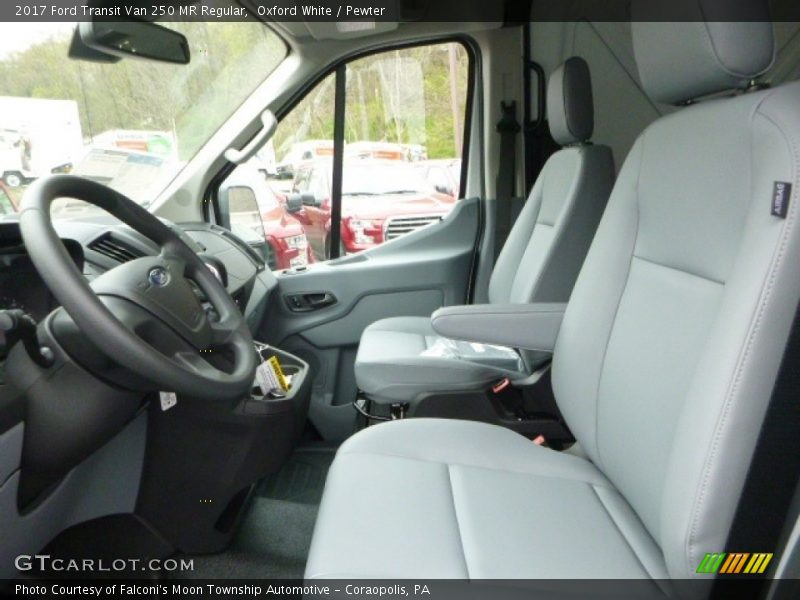 Oxford White / Pewter 2017 Ford Transit Van 250 MR Regular