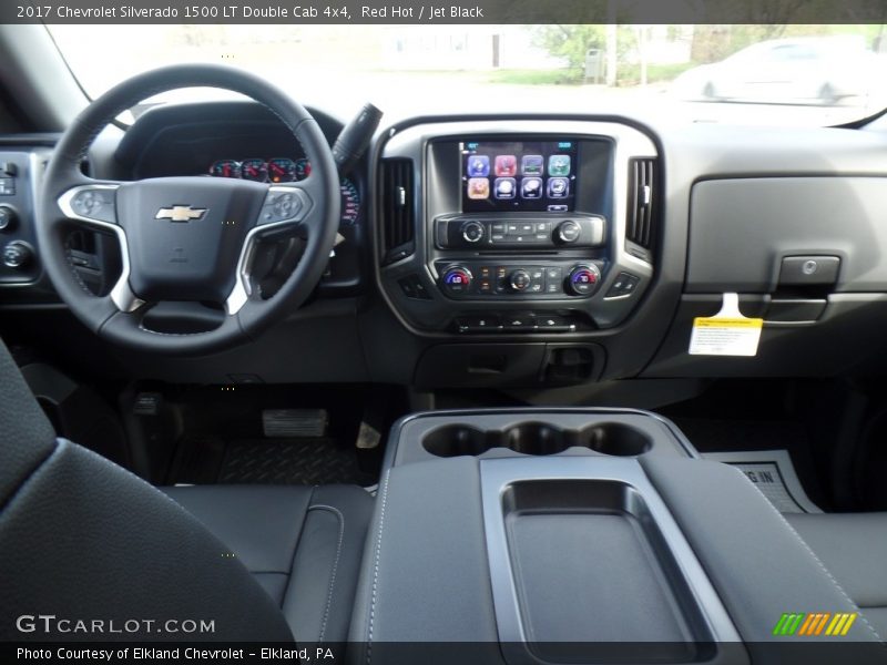 Red Hot / Jet Black 2017 Chevrolet Silverado 1500 LT Double Cab 4x4