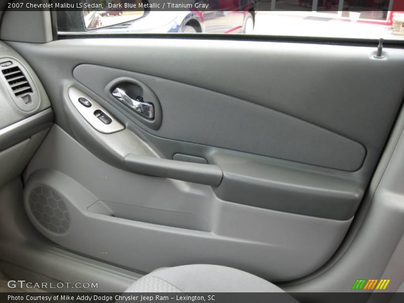 Dark Blue Metallic / Titanium Gray 2007 Chevrolet Malibu LS Sedan