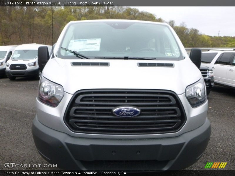 Ingot Silver / Pewter 2017 Ford Transit Wagon XL 350 LR Long