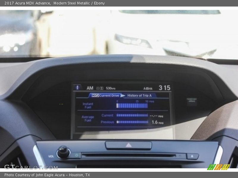Modern Steel Metallic / Ebony 2017 Acura MDX Advance