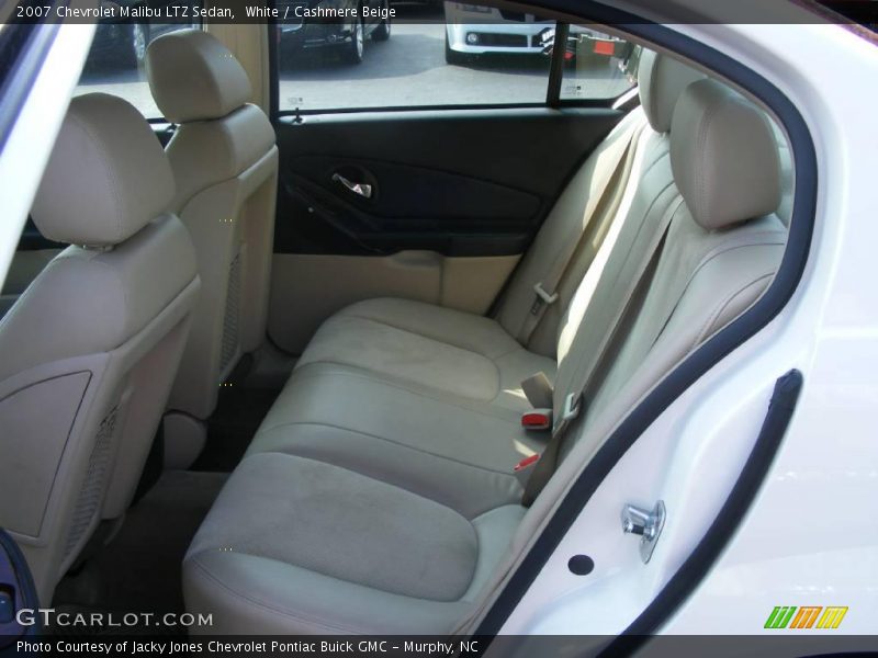 White / Cashmere Beige 2007 Chevrolet Malibu LTZ Sedan
