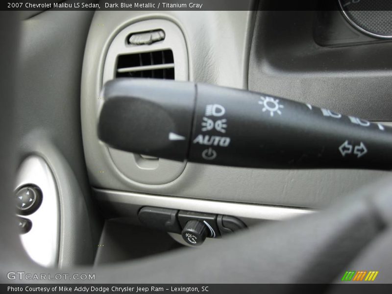 Dark Blue Metallic / Titanium Gray 2007 Chevrolet Malibu LS Sedan
