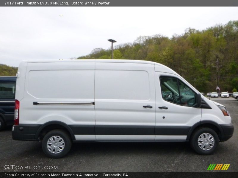 Oxford White / Pewter 2017 Ford Transit Van 350 MR Long