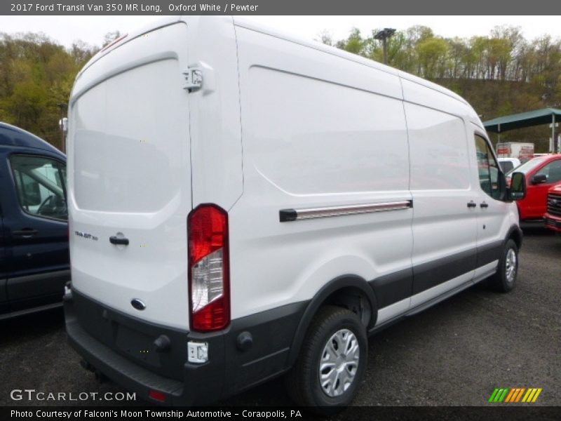 Oxford White / Pewter 2017 Ford Transit Van 350 MR Long