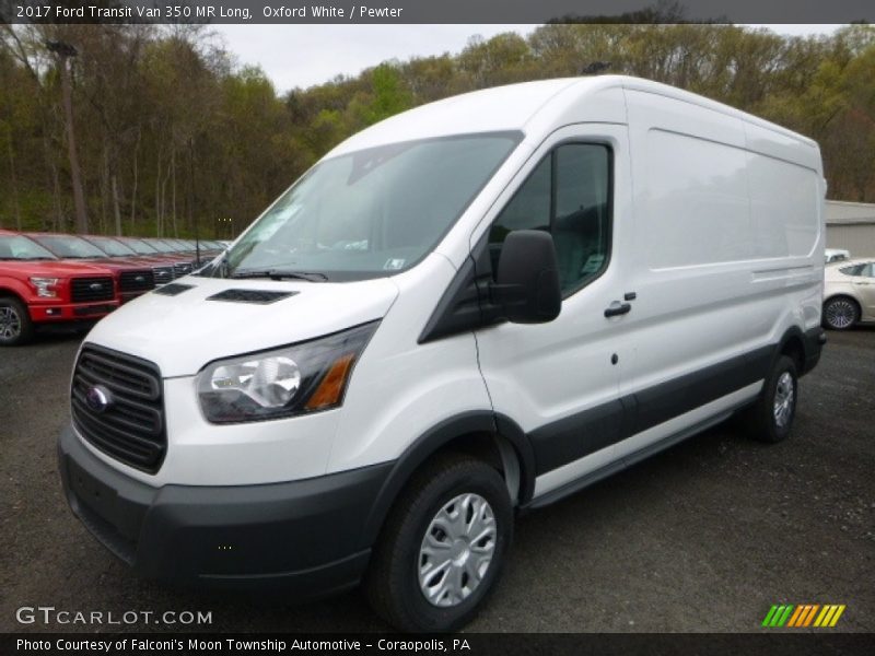 Oxford White / Pewter 2017 Ford Transit Van 350 MR Long