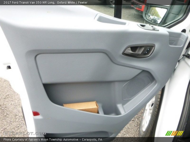 Oxford White / Pewter 2017 Ford Transit Van 350 MR Long