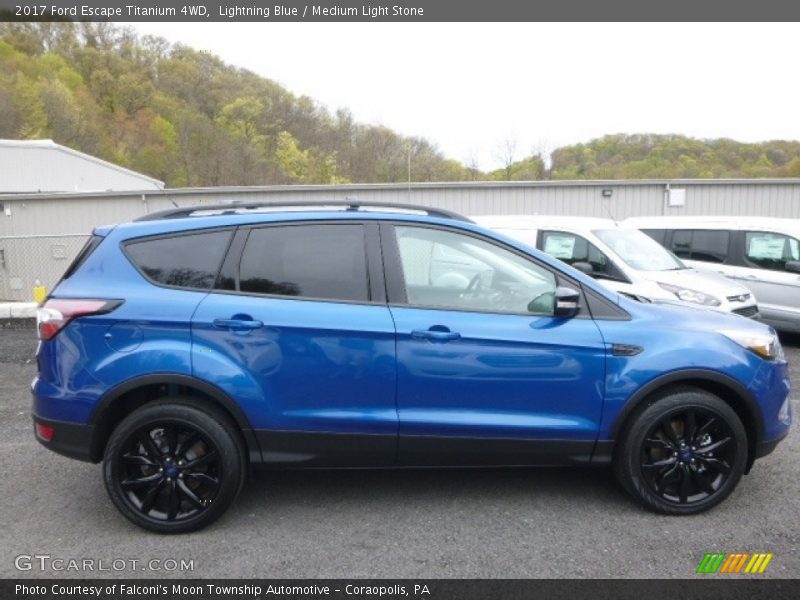 Lightning Blue / Medium Light Stone 2017 Ford Escape Titanium 4WD