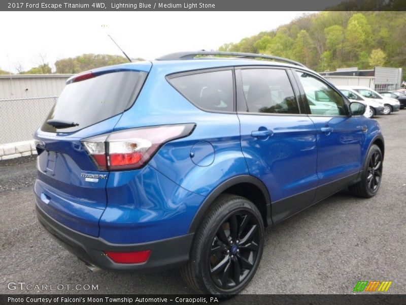 Lightning Blue / Medium Light Stone 2017 Ford Escape Titanium 4WD