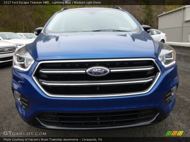 Lightning Blue / Medium Light Stone 2017 Ford Escape Titanium 4WD