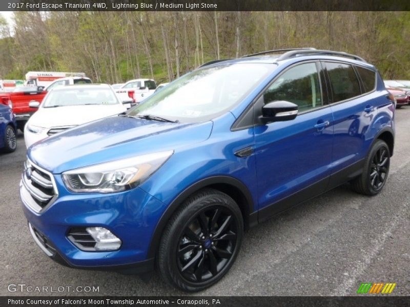 Lightning Blue / Medium Light Stone 2017 Ford Escape Titanium 4WD