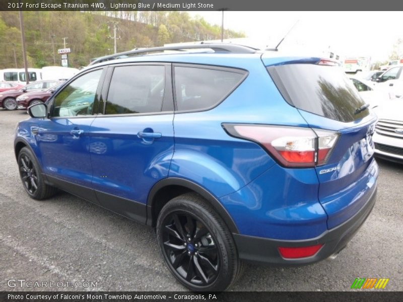 Lightning Blue / Medium Light Stone 2017 Ford Escape Titanium 4WD