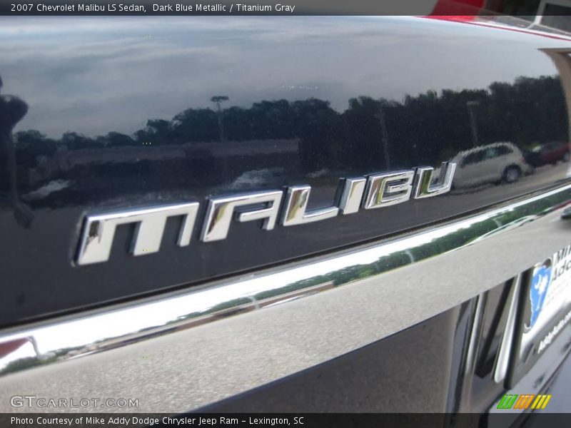 Dark Blue Metallic / Titanium Gray 2007 Chevrolet Malibu LS Sedan