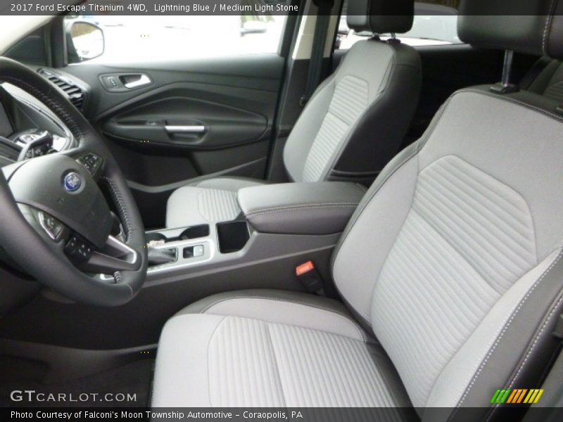 Lightning Blue / Medium Light Stone 2017 Ford Escape Titanium 4WD