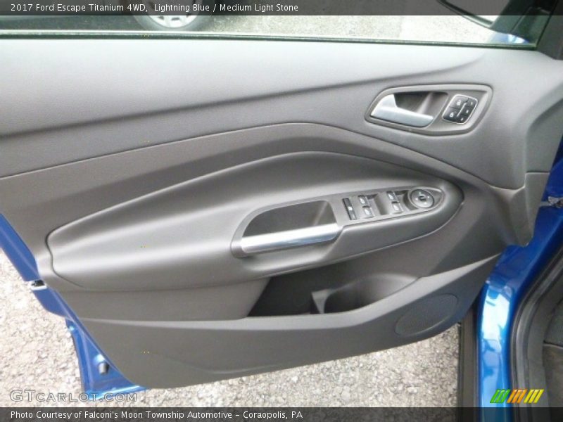 Lightning Blue / Medium Light Stone 2017 Ford Escape Titanium 4WD
