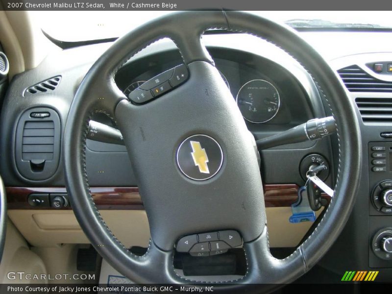 White / Cashmere Beige 2007 Chevrolet Malibu LTZ Sedan