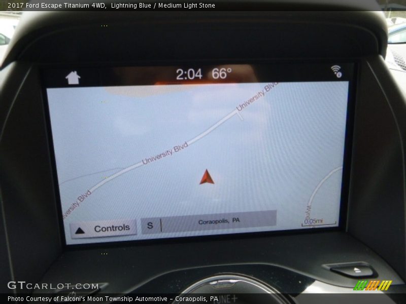 Lightning Blue / Medium Light Stone 2017 Ford Escape Titanium 4WD