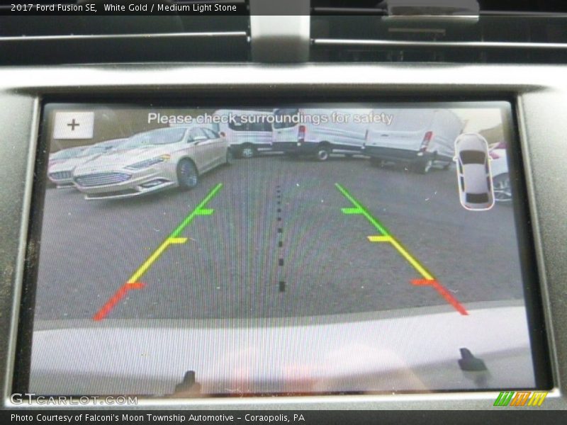 White Gold / Medium Light Stone 2017 Ford Fusion SE