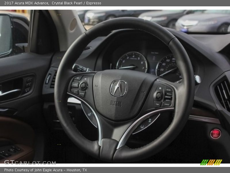 Crystal Black Pearl / Espresso 2017 Acura MDX Advance