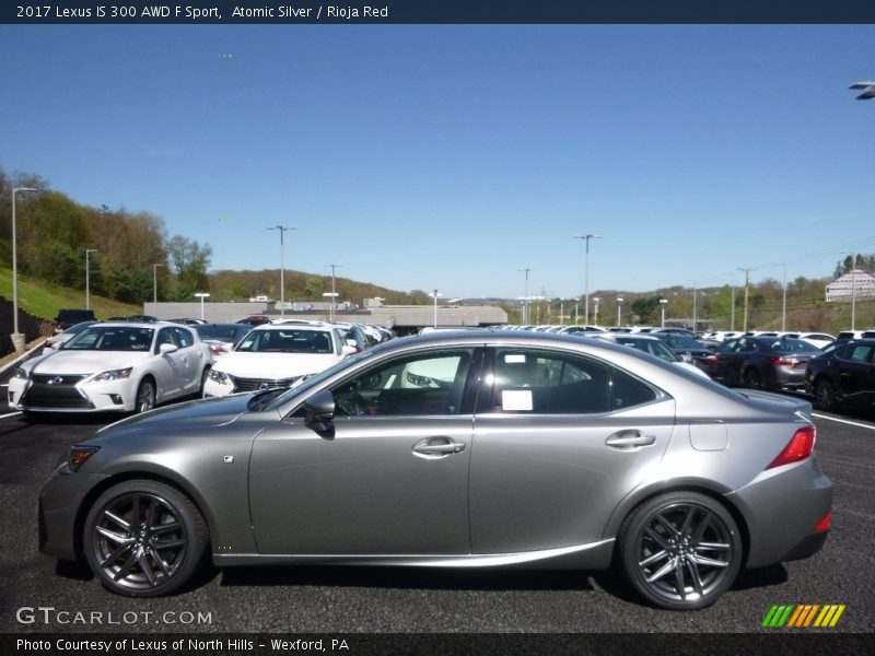 Atomic Silver / Rioja Red 2017 Lexus IS 300 AWD F Sport