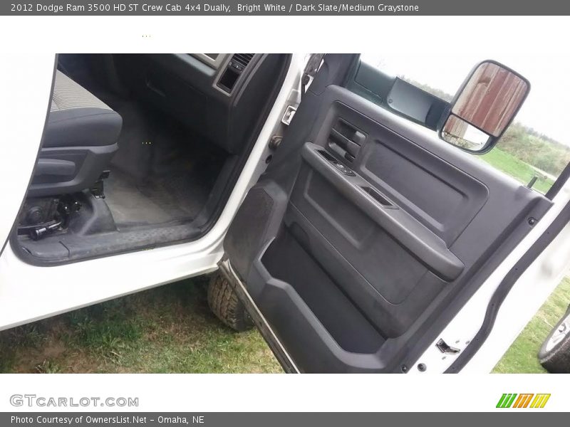 Bright White / Dark Slate/Medium Graystone 2012 Dodge Ram 3500 HD ST Crew Cab 4x4 Dually