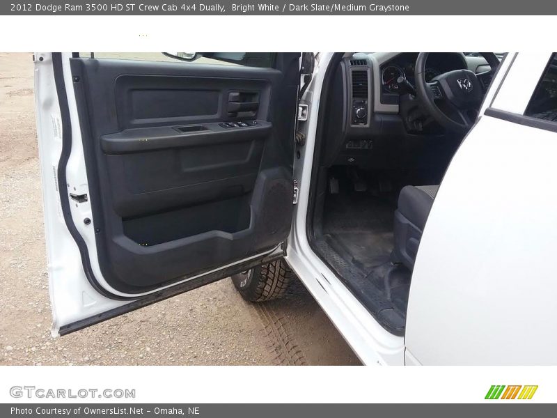 Bright White / Dark Slate/Medium Graystone 2012 Dodge Ram 3500 HD ST Crew Cab 4x4 Dually
