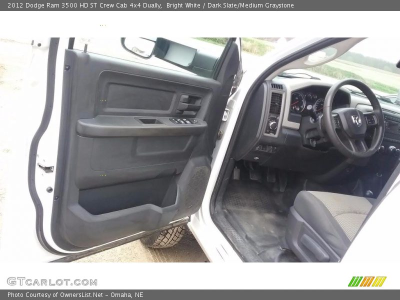 Bright White / Dark Slate/Medium Graystone 2012 Dodge Ram 3500 HD ST Crew Cab 4x4 Dually