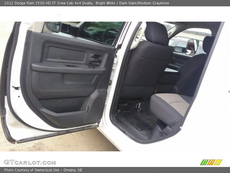 Bright White / Dark Slate/Medium Graystone 2012 Dodge Ram 3500 HD ST Crew Cab 4x4 Dually
