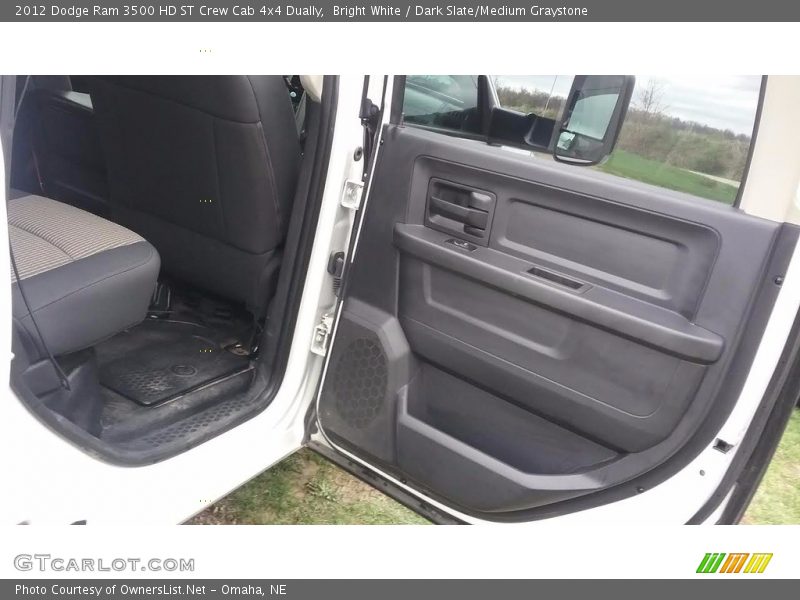 Bright White / Dark Slate/Medium Graystone 2012 Dodge Ram 3500 HD ST Crew Cab 4x4 Dually