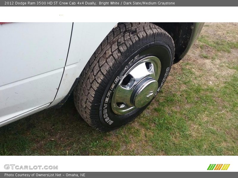 Bright White / Dark Slate/Medium Graystone 2012 Dodge Ram 3500 HD ST Crew Cab 4x4 Dually