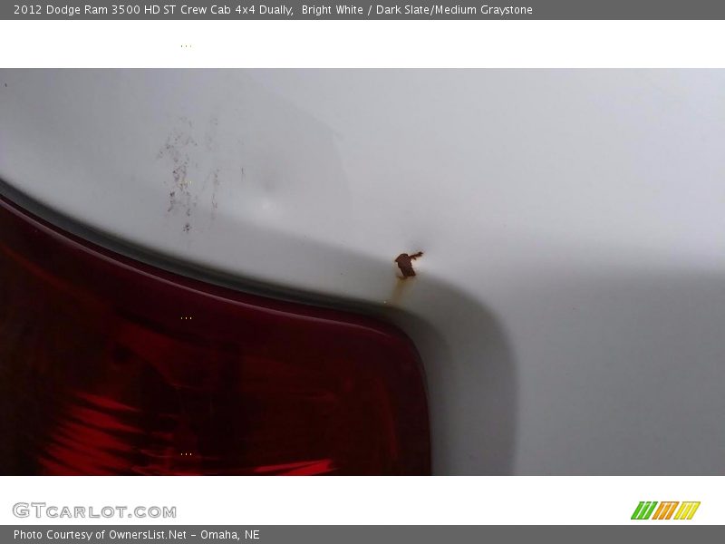 Bright White / Dark Slate/Medium Graystone 2012 Dodge Ram 3500 HD ST Crew Cab 4x4 Dually