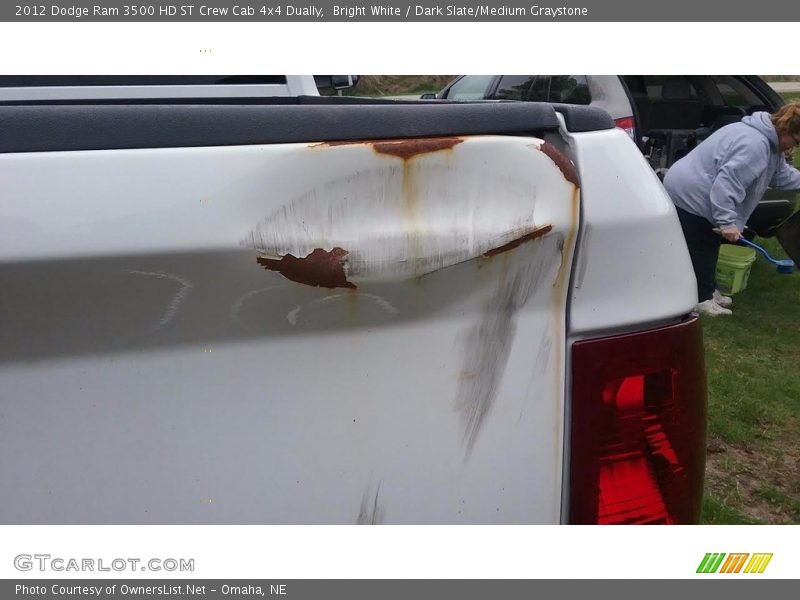 Bright White / Dark Slate/Medium Graystone 2012 Dodge Ram 3500 HD ST Crew Cab 4x4 Dually