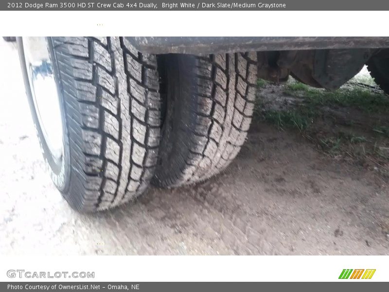 Bright White / Dark Slate/Medium Graystone 2012 Dodge Ram 3500 HD ST Crew Cab 4x4 Dually
