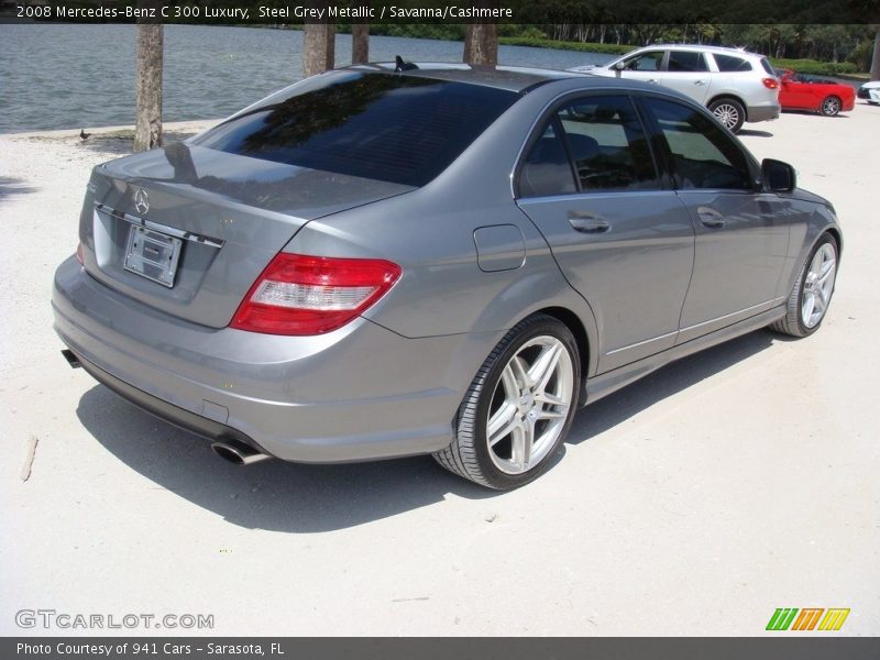 Steel Grey Metallic / Savanna/Cashmere 2008 Mercedes-Benz C 300 Luxury