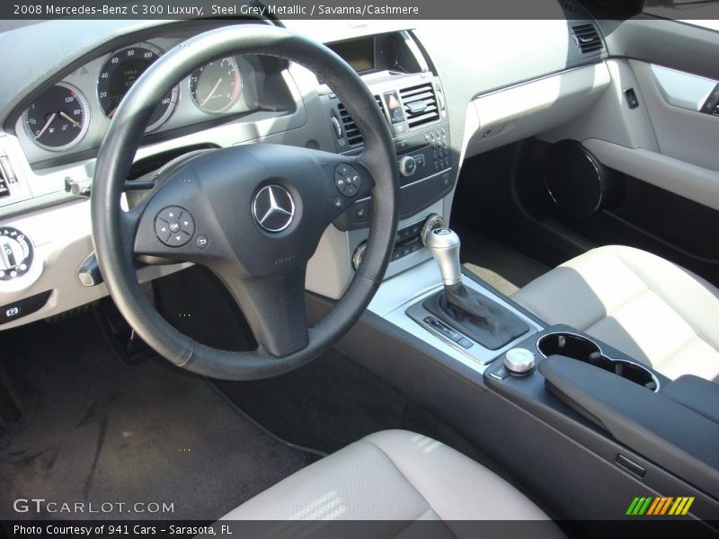 Steel Grey Metallic / Savanna/Cashmere 2008 Mercedes-Benz C 300 Luxury