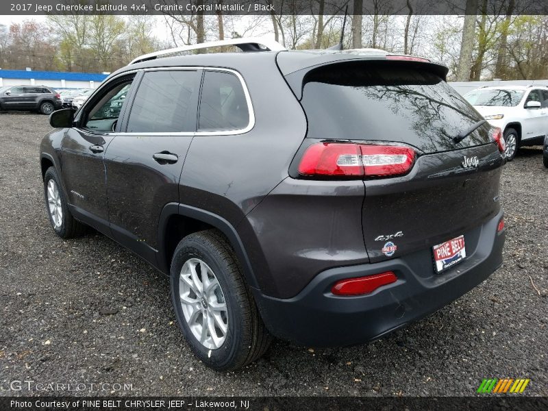 Granite Crystal Metallic / Black 2017 Jeep Cherokee Latitude 4x4