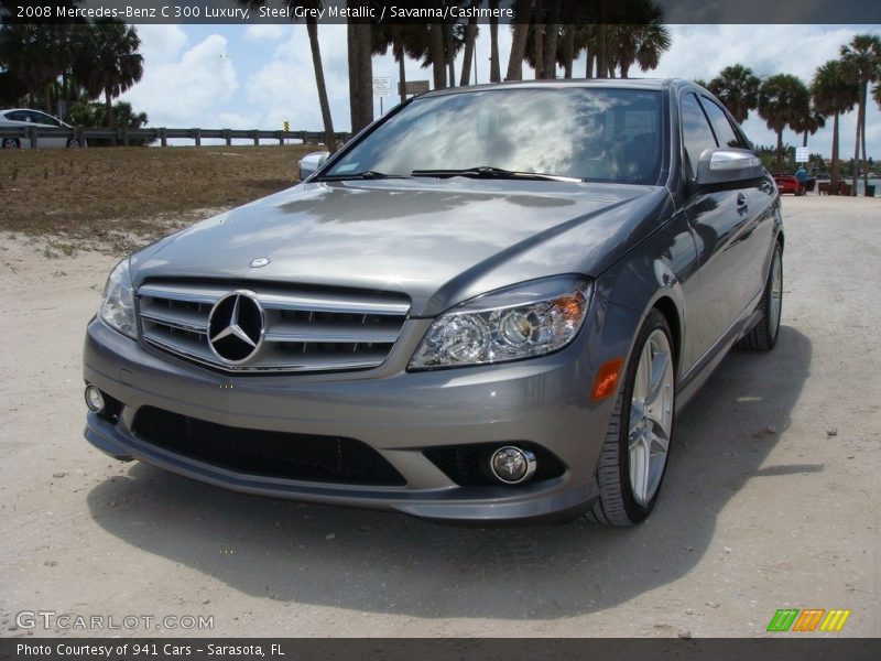 Steel Grey Metallic / Savanna/Cashmere 2008 Mercedes-Benz C 300 Luxury