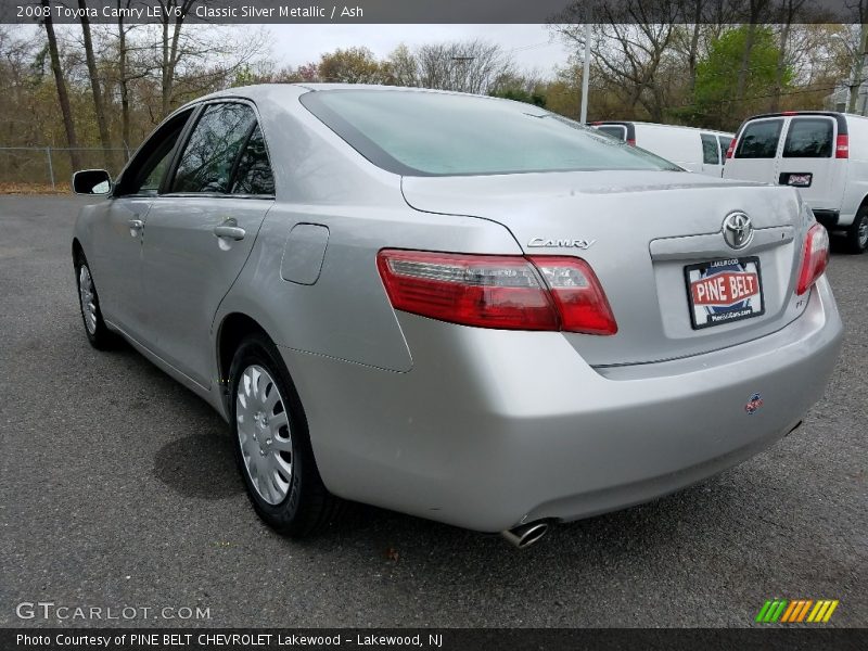 Classic Silver Metallic / Ash 2008 Toyota Camry LE V6
