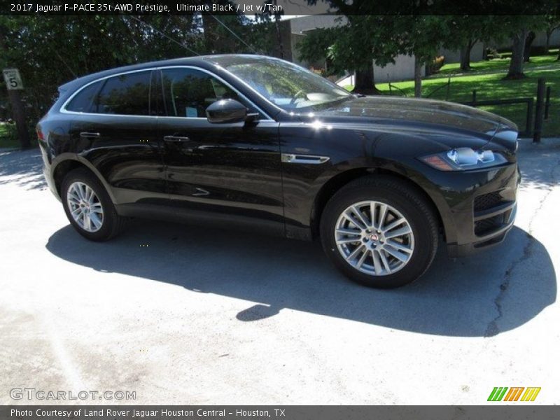 Ultimate Black / Jet w/Tan 2017 Jaguar F-PACE 35t AWD Prestige