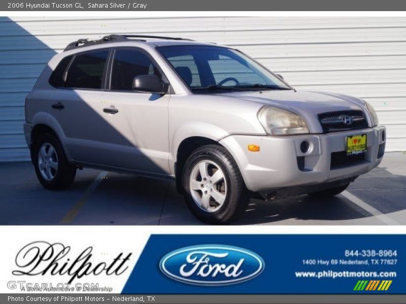 Sahara Silver / Gray 2006 Hyundai Tucson GL