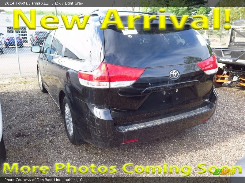 Black / Light Gray 2014 Toyota Sienna XLE