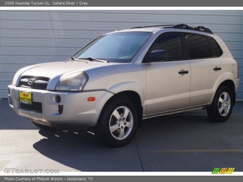 Sahara Silver / Gray 2006 Hyundai Tucson GL