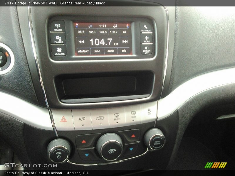 Granite Pearl-Coat / Black 2017 Dodge Journey SXT AWD