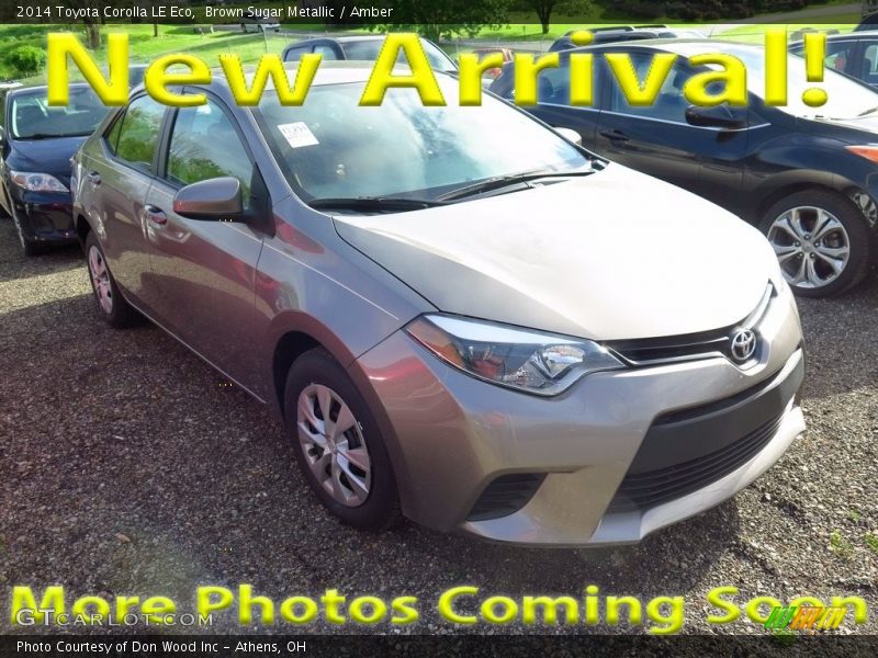 Brown Sugar Metallic / Amber 2014 Toyota Corolla LE Eco
