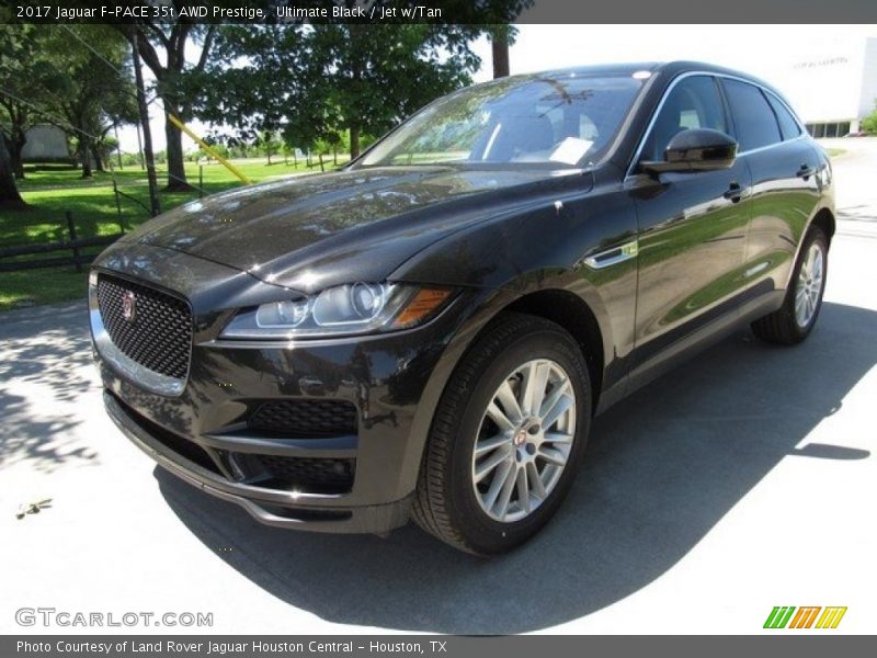 Ultimate Black / Jet w/Tan 2017 Jaguar F-PACE 35t AWD Prestige